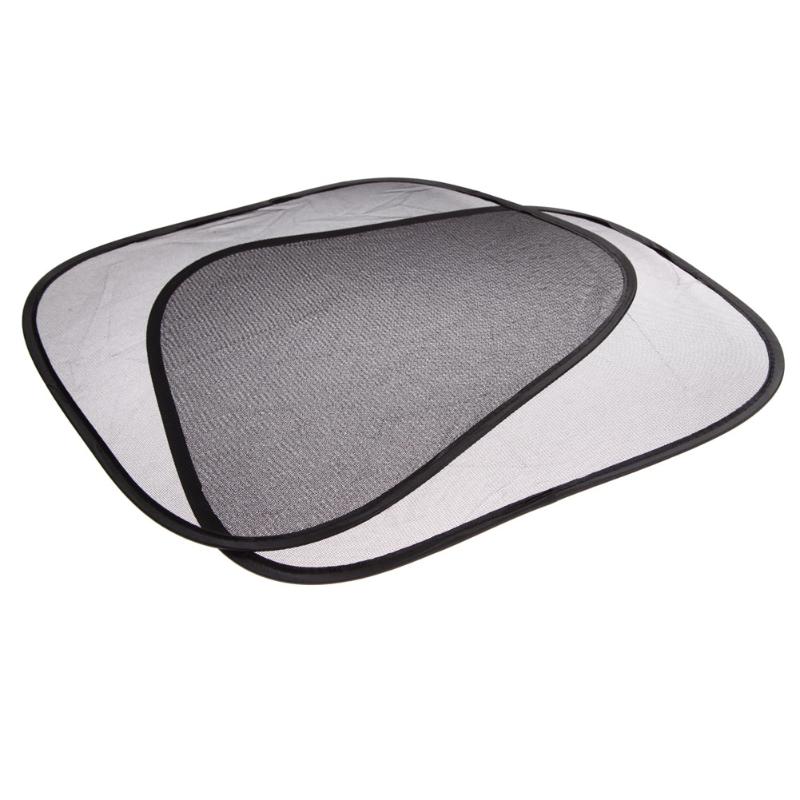 2pcs Car Interior Mesh Side Window Screen Solar Protection Visor Sun Shade