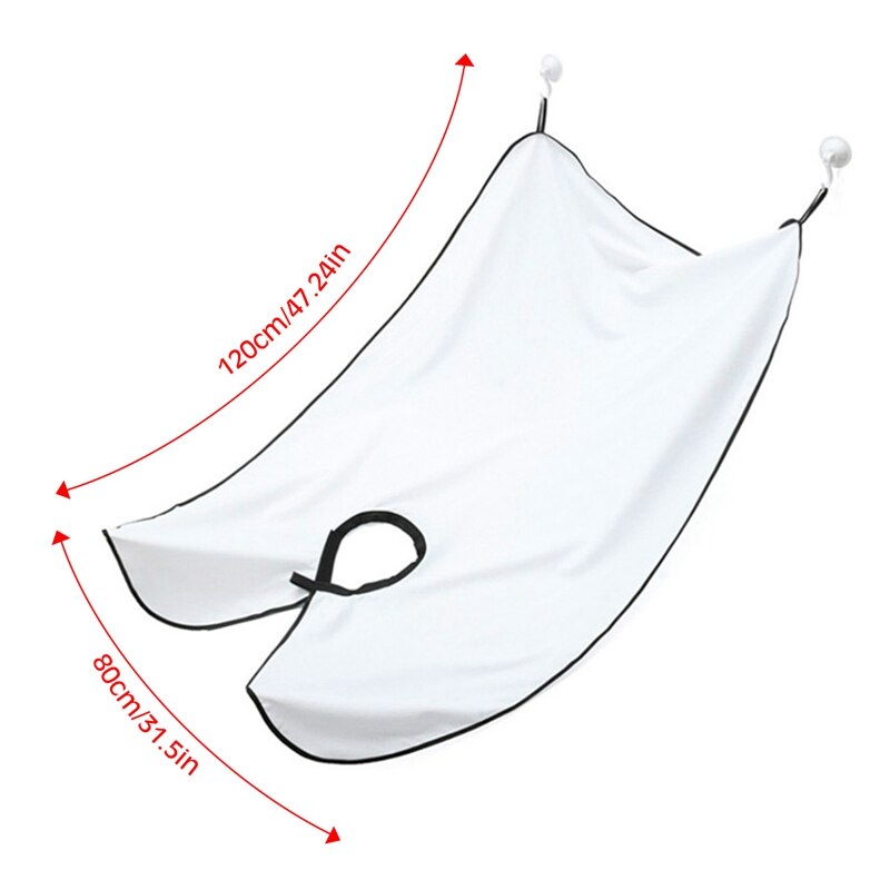 Beard Shave Apron With Suction Cup Bib Trimmer Razor Holder Rack Hair Shave Apron Shaving Shaver Holder Hair Styling Tools