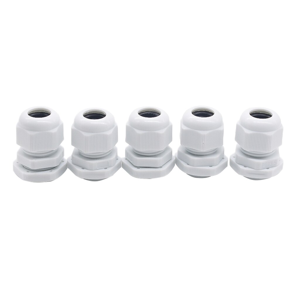 10pcs/lot IP68 PG19 for 12-15mm Cable CE Waterproof Nylon Plastic Cable Gland Connector