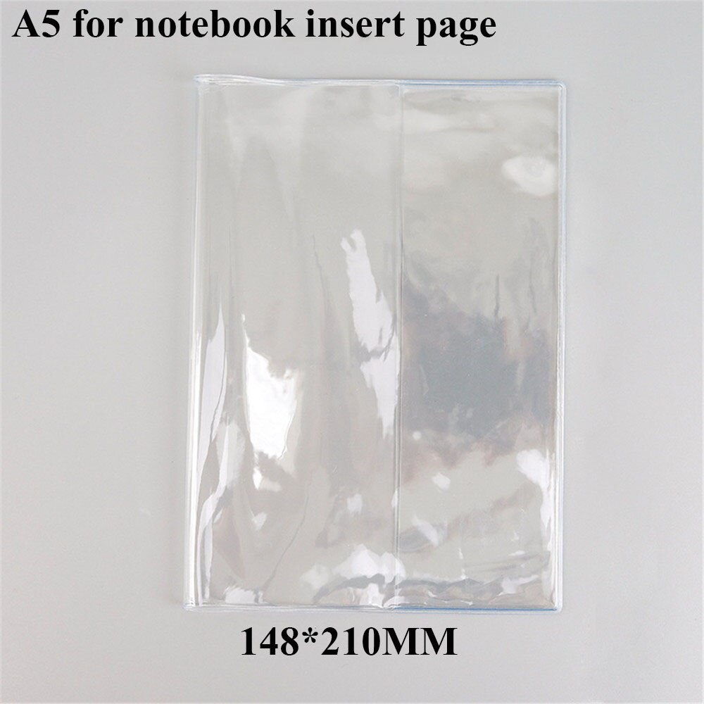 Pvc-fodral genomskinligt skyddsfodral filmfodral  a5/a6 anteckningsbok vattentät planerare bokdagbok studenter omslagsfilmer skydd: B
