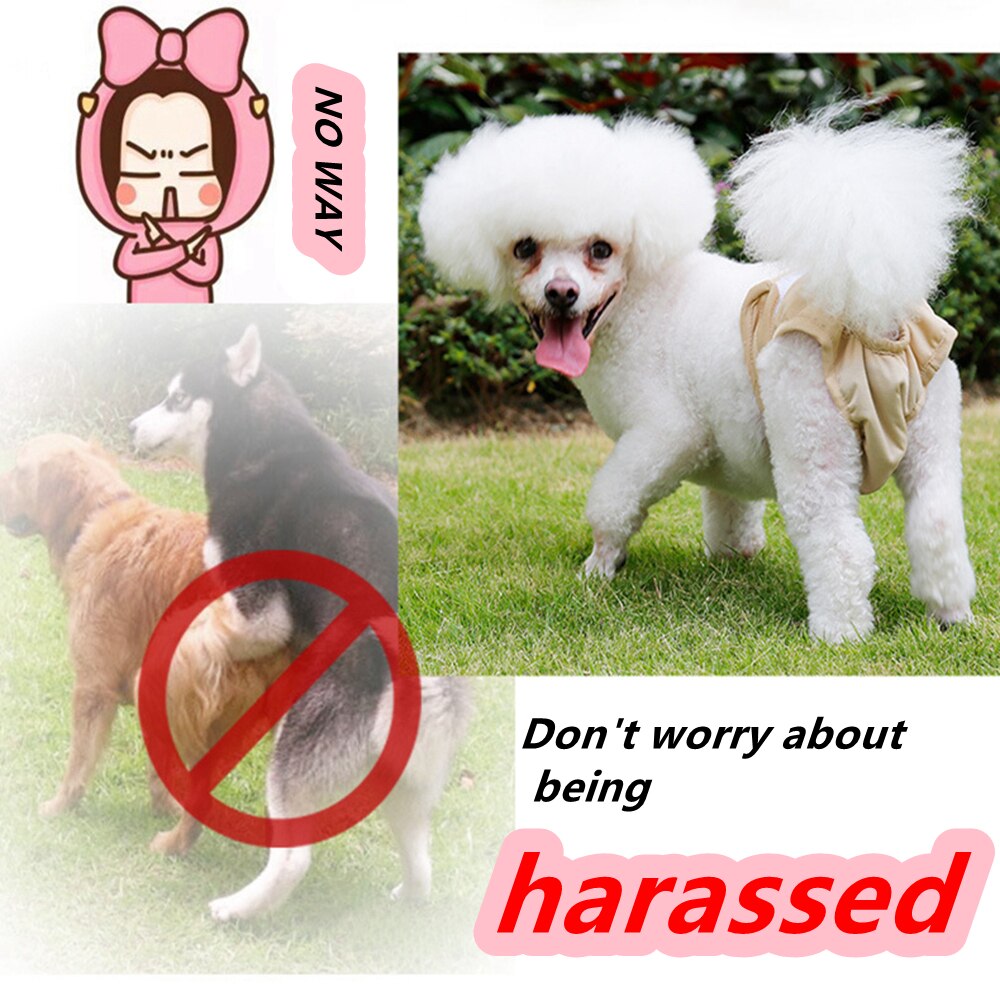 Dog Accessories Safe Breathable Anti-harassment Female Dog Physiological Pants Nylon Adjustable Female Dog Leak-proof Diapers