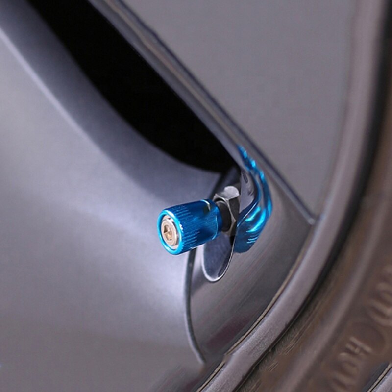 Bafire 4 Stks/set Anti-Diefstal Ventiel Mondstuk Ventieldopjes Geschikt Voor Tesla Model 3 S X Ventiel Tire inbouwen Accessoires