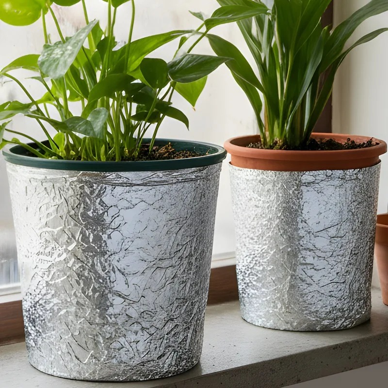 2m aluminiumfoliefilm vinterisolering bomullsisolerande blomkrukor väggskuggskydd som håller färskheten för frukt och mat