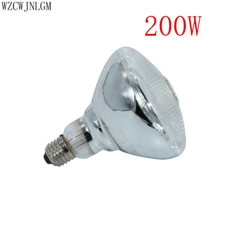 1pcs 220V warm light waterproof infrared and pig and pet reptile heating lamp 245W / 200W /175W/ 150W / 100W livestock supplies: 200W