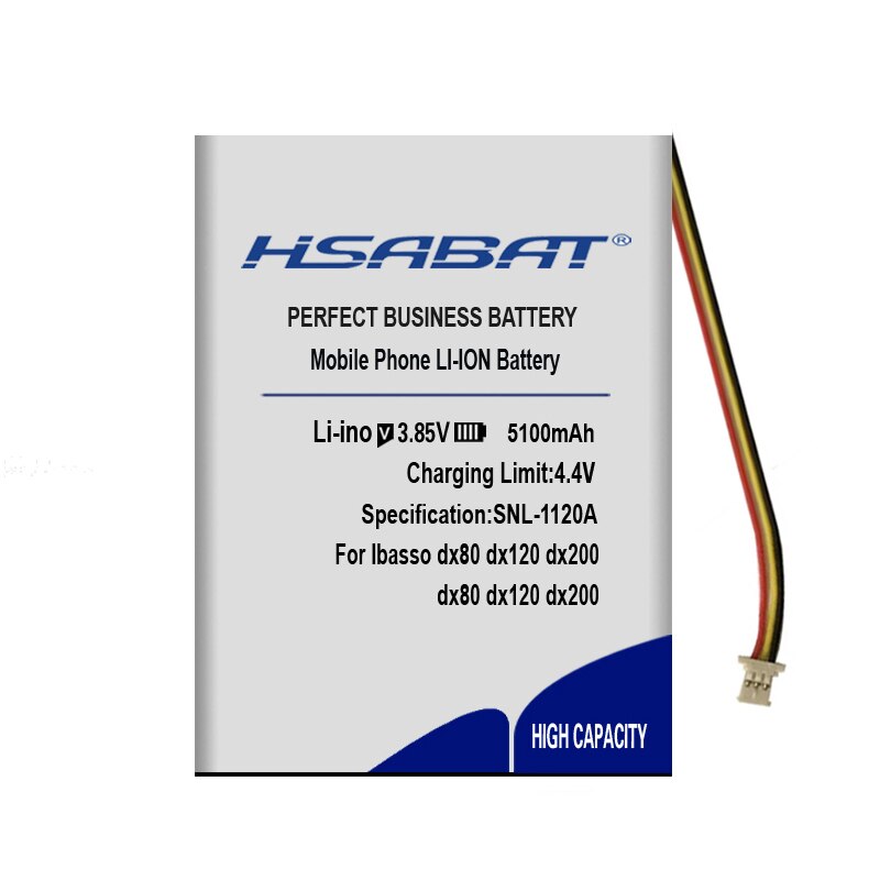 HSABAT 5100mAh Battery for Ibasso Dx80 X120 DX200 Batteries