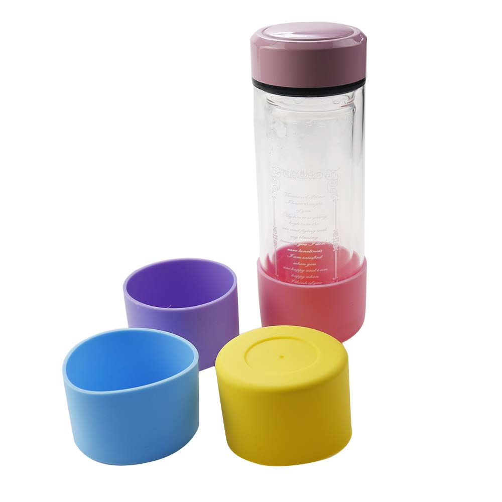 5.5cm Water Cup Mat Silicone Thermos Coasters 55mm Cup Bottom Ring Wear Resistant Shatter Resistant Bottom Cover Coaster