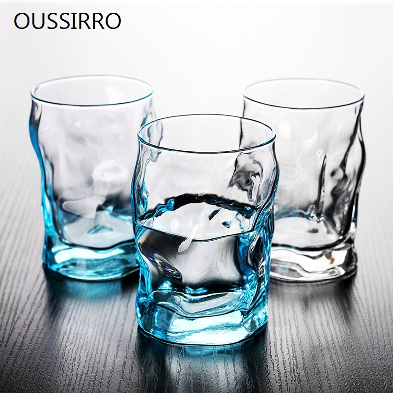 2 Stks/set Wave Multicolor Glas Thuis Bar Party Drink Kopjes Koffie Whisky Xo Bier Melk Cool Thee mok Minnaar