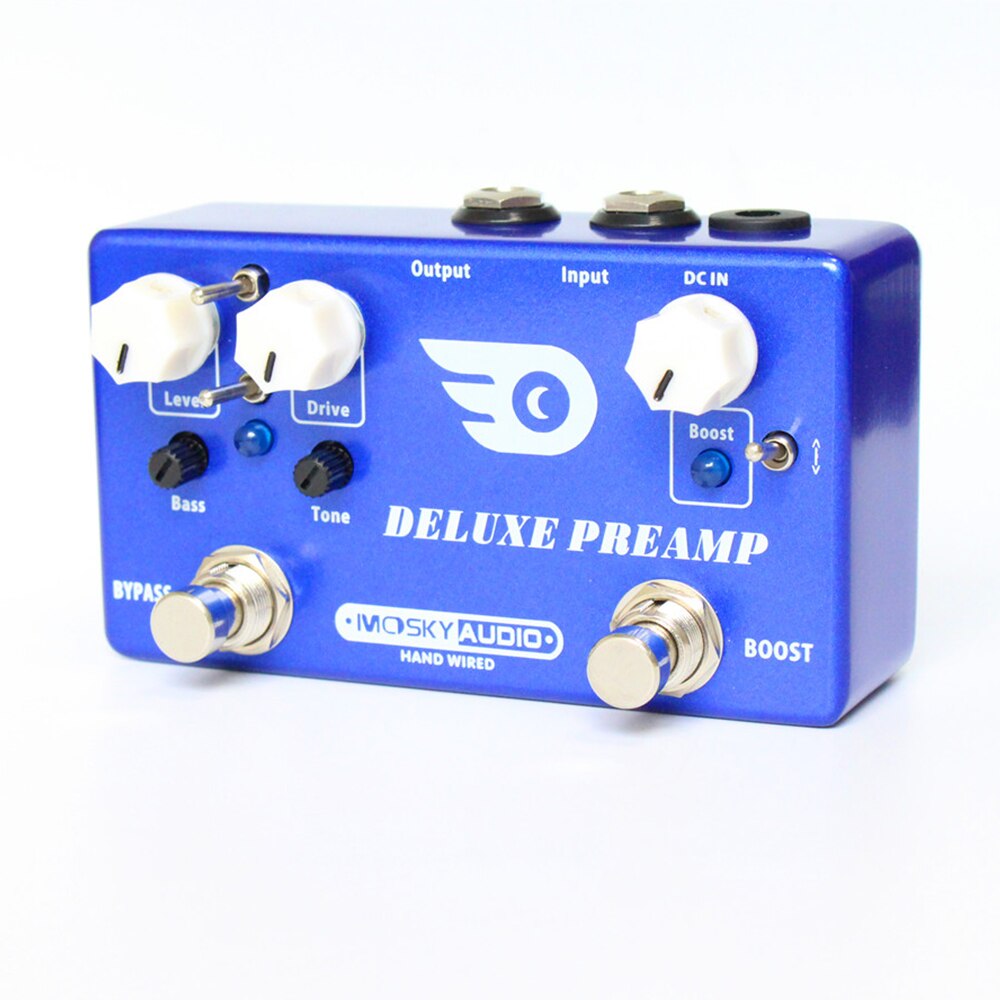 Mosky Deluxe Voorversterker 2-In-1 Gitaar Effect Pedaal Multi Overdrive Boost True Bypass Voor Basgitaar Effecten processor Musical