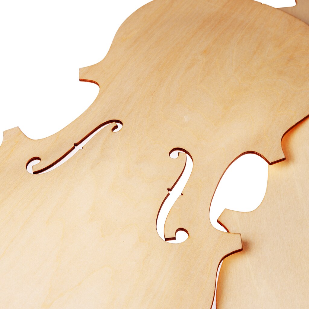 3/4 Violin Top And Back Solidwood Unfinished Violin Parts For 3/4 Violin DIY Violin Parts Accessories