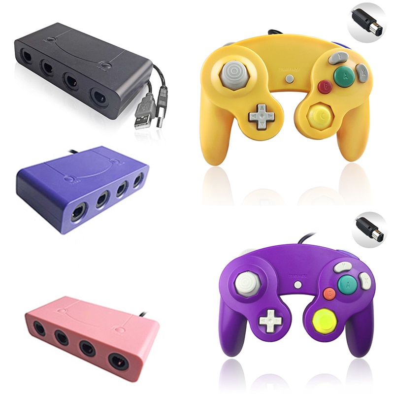 Wired USB/GC Controller For NGC Gamecube For Nintendo Switch Controller Adapter for NGC Gamepad Controle PC GC Handheld Joystick