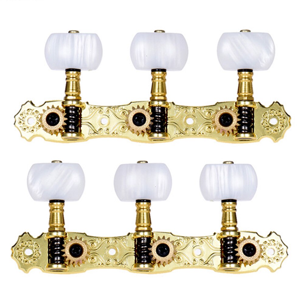 Mécaniques de guitare alice en alliage de zinc et bronze, accessoires de guitare fabriqués à la main, boutons imitation ébène, chevilles d'accordage, clé aos -022 v 3p