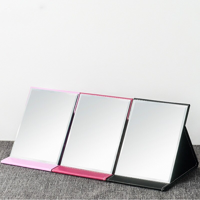 Grand miroir Portable pliable, épais et , HD, minimaliste, pour étudiants