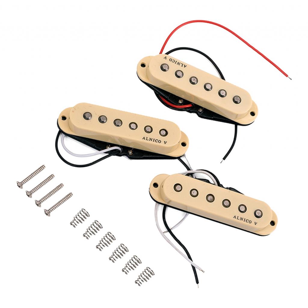 Alnico v kitaran soitin yksikelainen humbucker mikrofoni kaula keskisilta setti st beigelle sähkösinglguitar osat tarvikkeet