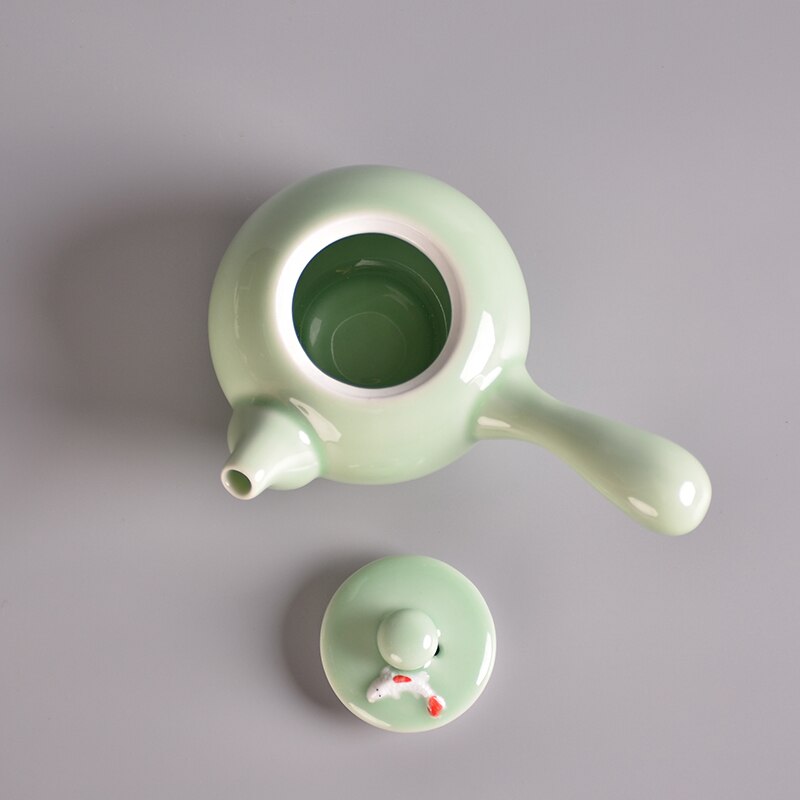 TANGPIN longquan celadon ceramic teapots fish kettke chinese tea pot drinkware