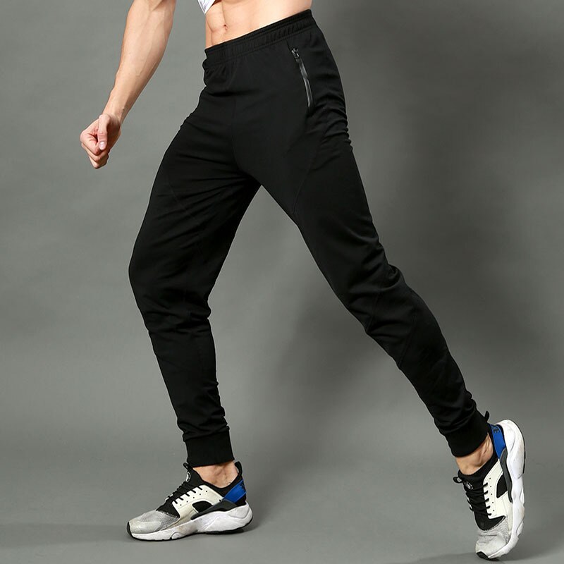 Joggingbroek Mannen Casual Nauwsluitend Tie Footed Broek, Sneldrogende Fitness Running Mannen Jogging Zweet Broek