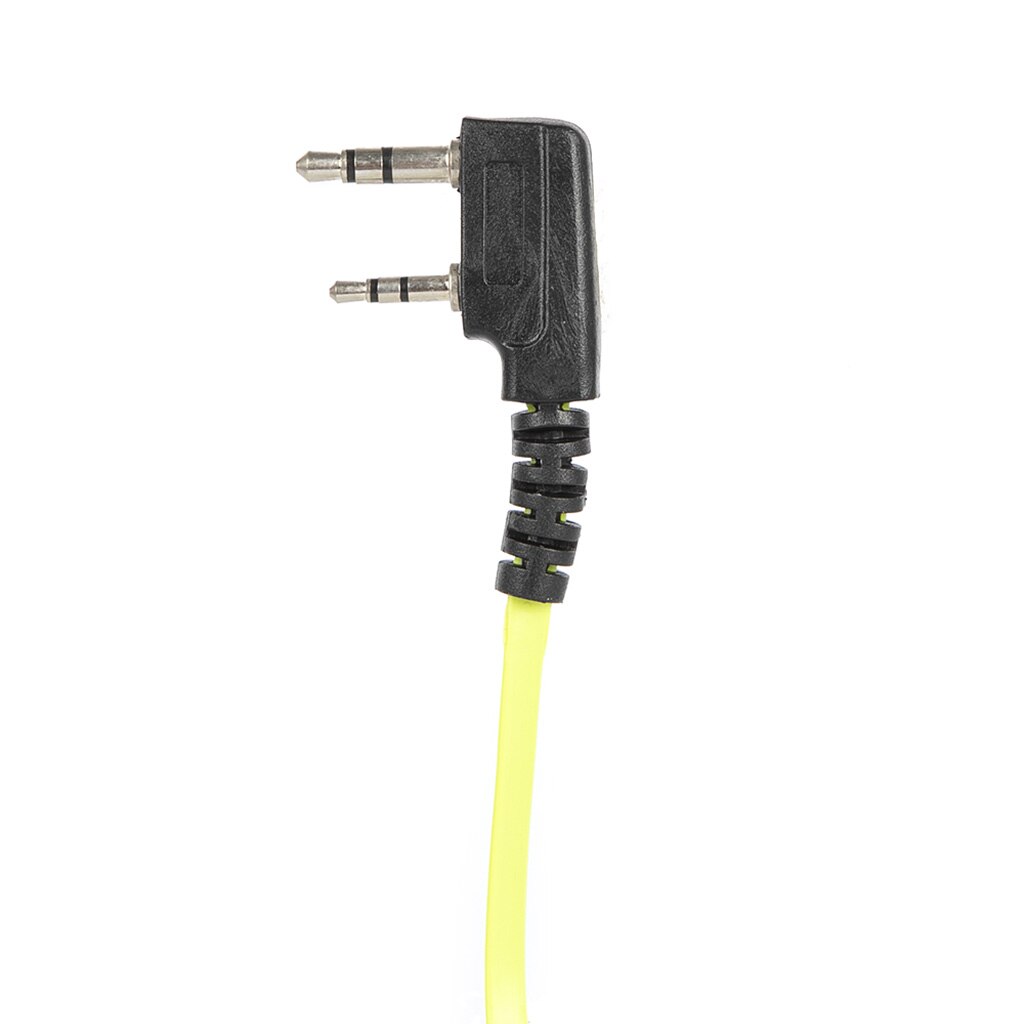 Moda verde estilo macarronete fone de ouvido k plug para kenwood baofeng bf888s uv5r uv82 wouxun tyt puxing etc walkie talkie