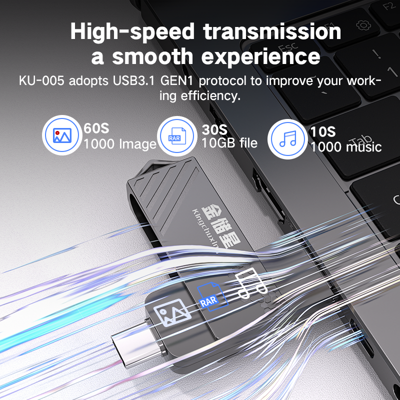 High Speed Solid State USB Drive 1TB Mobile Phone Hard Drive Type-C Dual Interface Mobile Computer Large Capacity USB Drive 512G