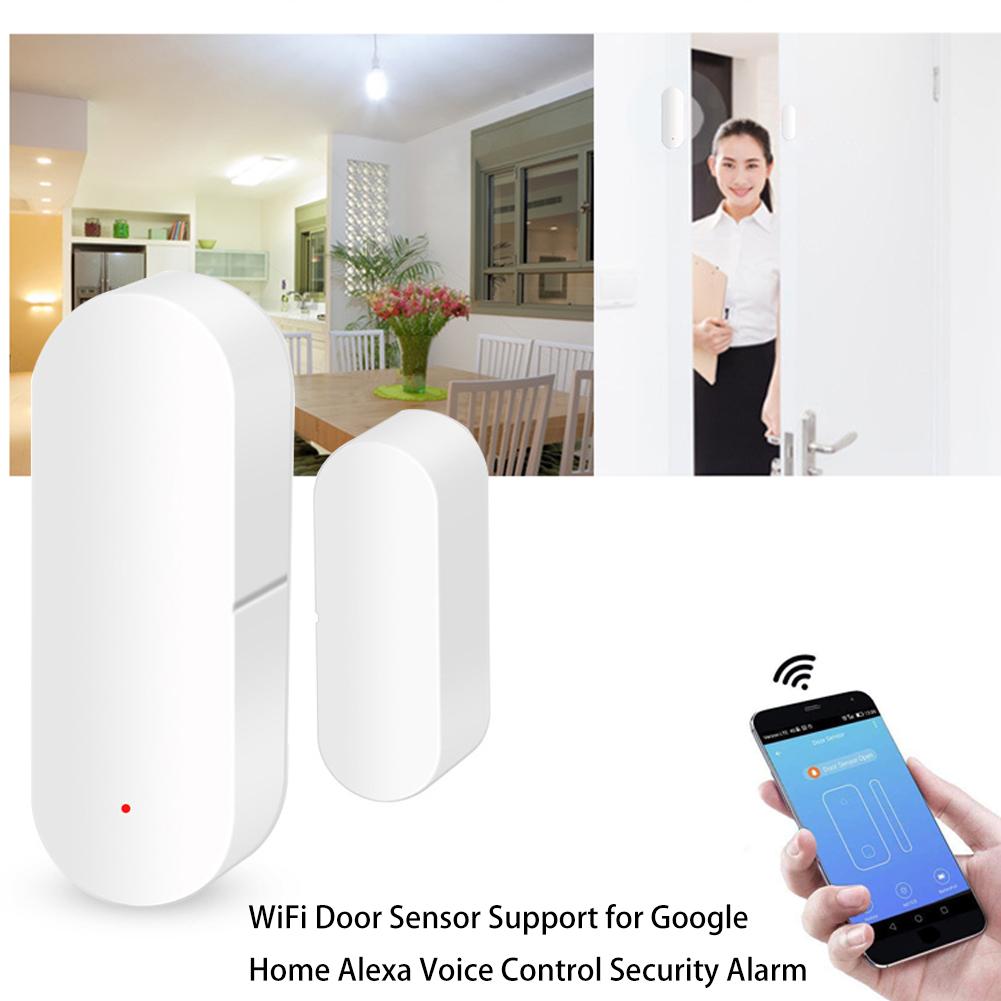 Hight WiFi Door Sensor Support for Google Home Alexa Voice Control Security Alarm