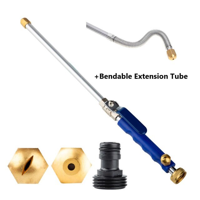 High Pressure Water Gun 46cm High Power Power Jet Garden Washer Hose Wand Nozzle Sprayer Watering Spray Sprinkler Cleaning Tool