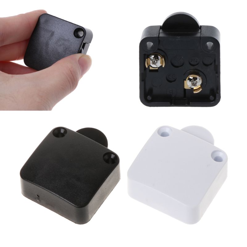 202A Self-resetting Normally Close Door Switch Wardrobe Door Cupboard Sliding Door Switch White/Black