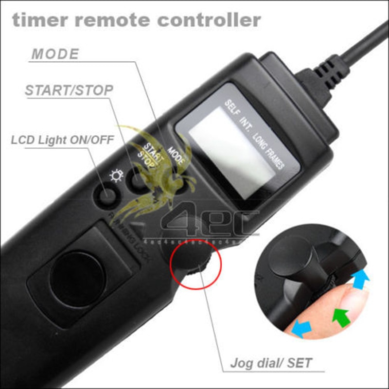 Intervalómetro PROST, temporizador, TC-C1 de liberación del obturador del cable remoto para cámara Canon 60D 600D 1000D 550D 450D 400D 300D 350D