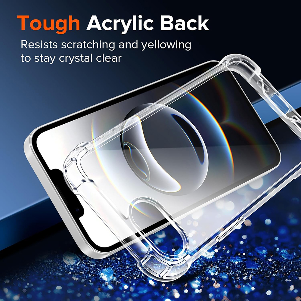 Carcasă spate rezistentă la șocuri pentru iphone 17 air 16e 16 15 14 13 pro max plus mini, silicon transparent, hibrid, din silicon dur și moale