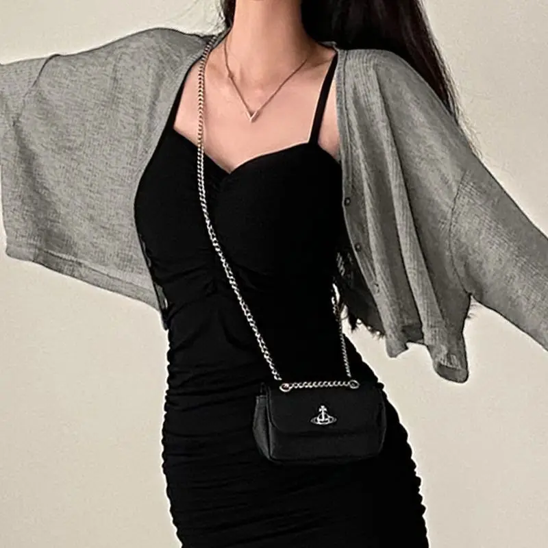 2Pcs Sets Frauen Sun-proof Crop Jacken Mini Falten Kleider Sexy Alle-spiel Mujer Koreanischen Stil Club Streetwear