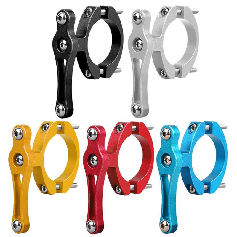 Soporte duradero para botella de bicicleta, soporte de botella de agua de bicicleta, adaptador de doble tornillo para manillar de bicicleta de montaña
