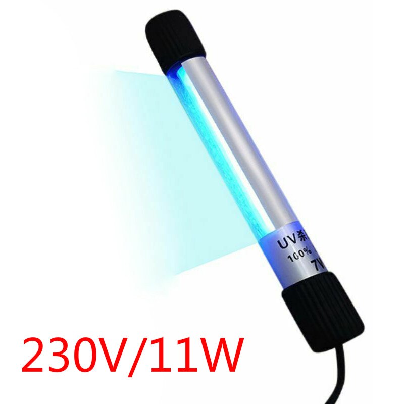 Led Uv Desinfectie Lamp Plug Draagbare Uvc Sterilisator Licht Buis Uv Lamp Schoonmaken Tool Waterdichte Lampada Uv Germicida: 230V 11W UK