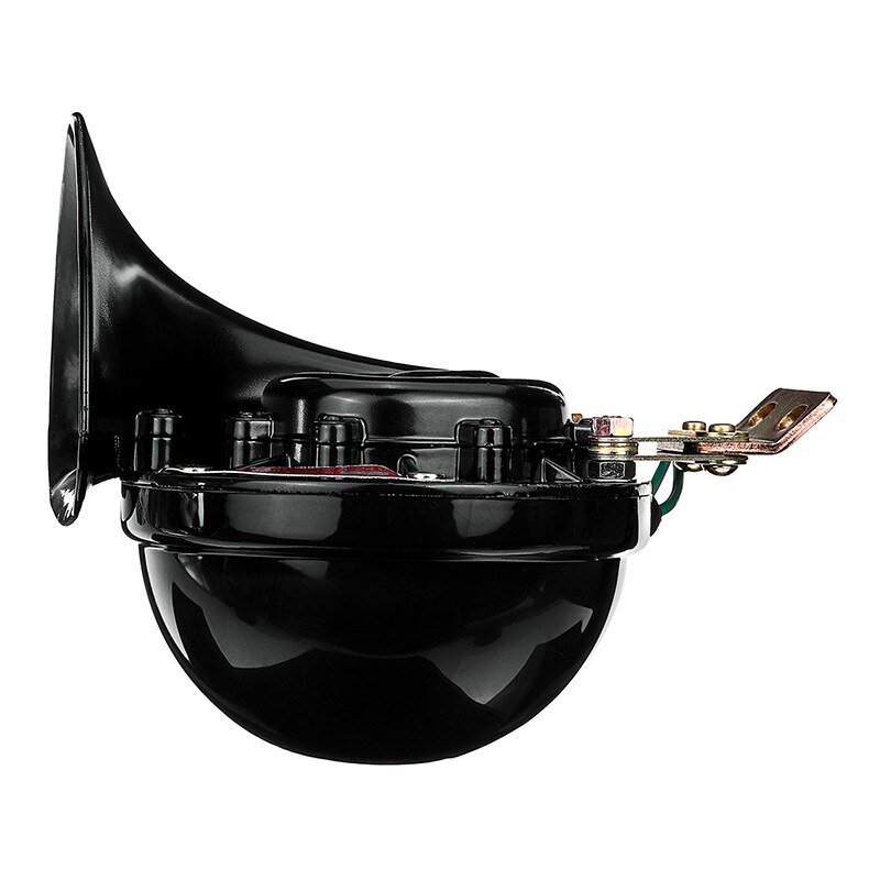 Voiture style fort 150DB 12V noir électrique escargot corne Air klaxon rage son pour voiture moto camion bateau