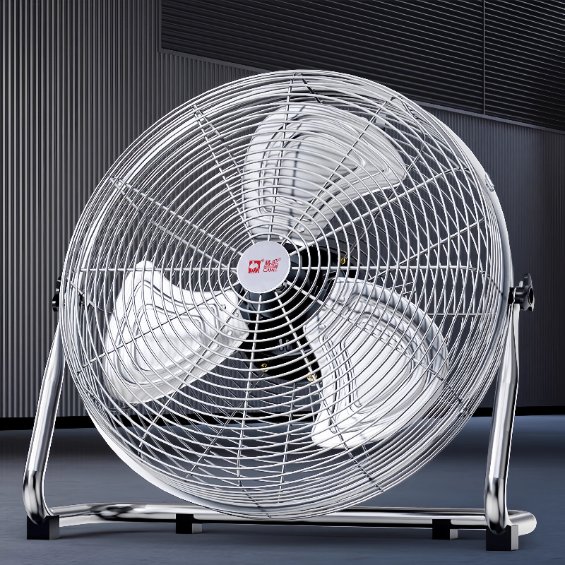Heavy-Duty Floor Fan: Industrial Copper Motor 3-Speed Tilt Energy Saving Leakproof Jobsite/Household Use Industrial fan