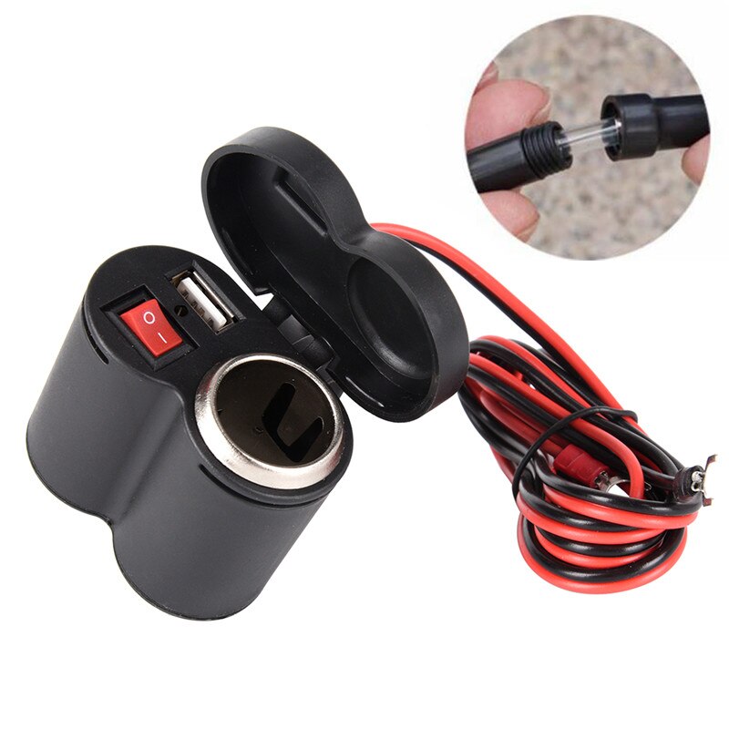 Verkoop Usb Power 12V-24V Waterdichte Motorfiets/Fiets Sigarettenaansteker