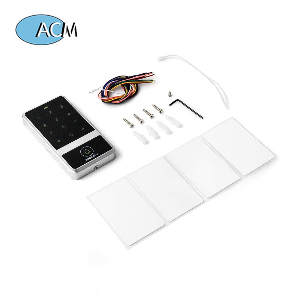 Standalone Door Entry System Touch Screen Waterproof Outdoor Indoor Metal RFID Access Controller