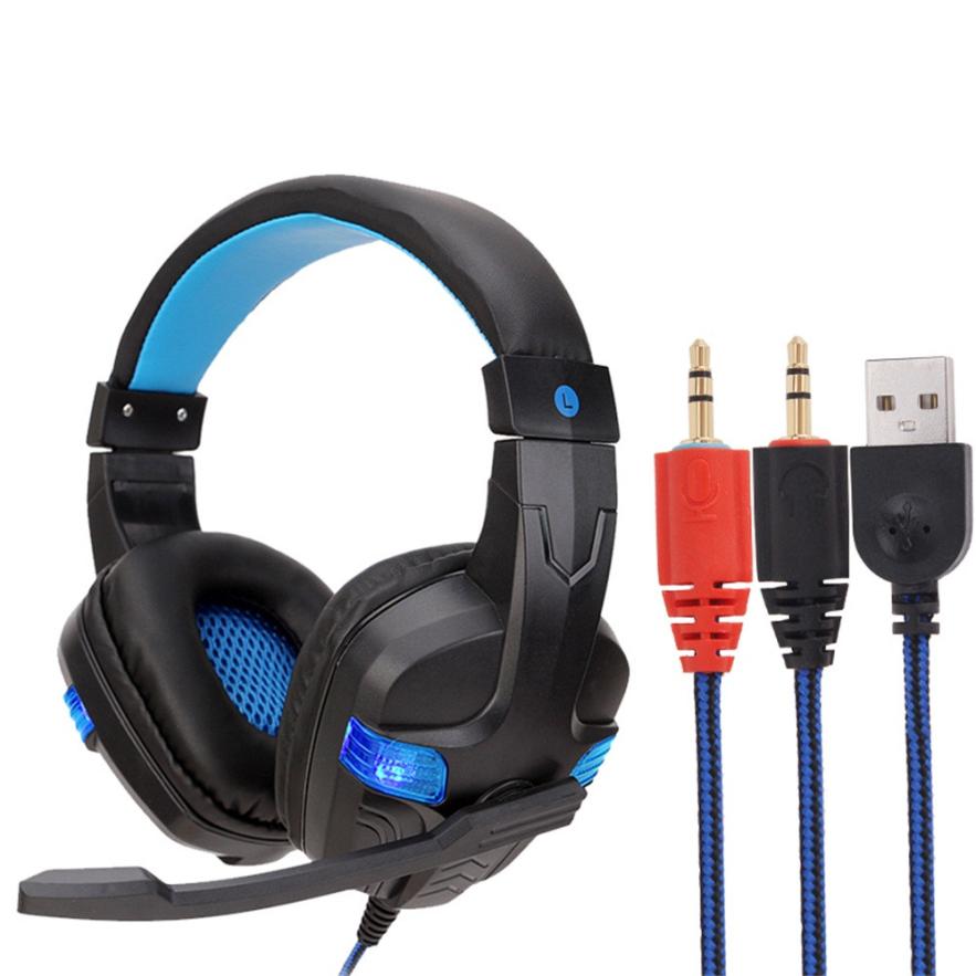 Hiperdeal gaming-kopfhörer, usb-kabel, led , 3.5mm gaming-headsets, kopfhörer mit mikrofon für pc, laptop, telefon  au13