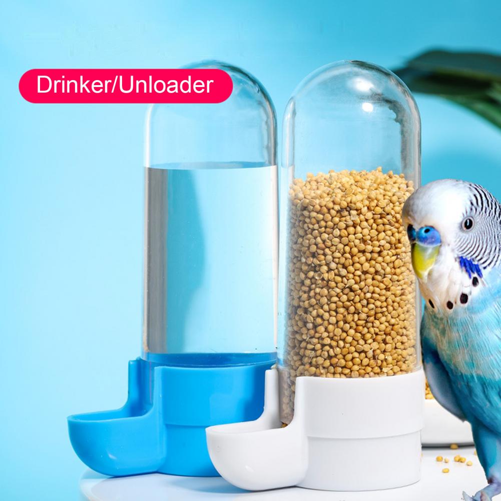 Bird Water Feeder Useful Bird Trough Pet Food Dispenser Water Bowl Parrot Feeder