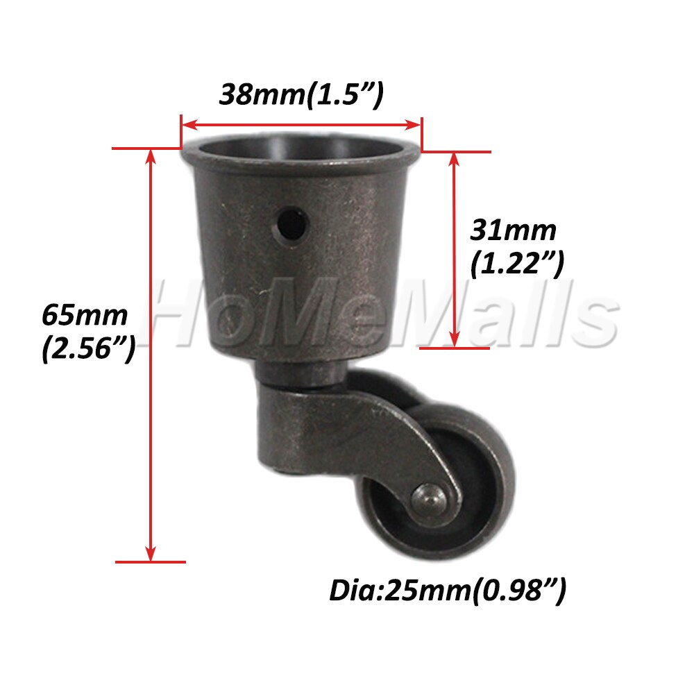 1/2/4 stücke Metall Universal- Rollen Stille Rad Verstärken Möbel Rollen schwer Pflicht Möbel Bein Unterstützung Tasse Zauberer Zink legierung