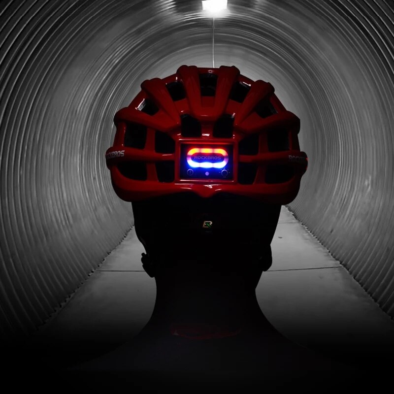 Rockbros Fiets Helm Met Led Light Usb Opladen Fietshelmen Mountain Racefiets Helm Sport Veilig Hoed Met Waarschuwingslampje