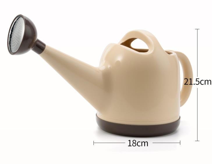 4L Watering Can Plants Watering Jug Garden Outdoor Long Nozzle Large Capacity Plastic Watering Pot Sprinkler Fertilizer Pot: Chocolate