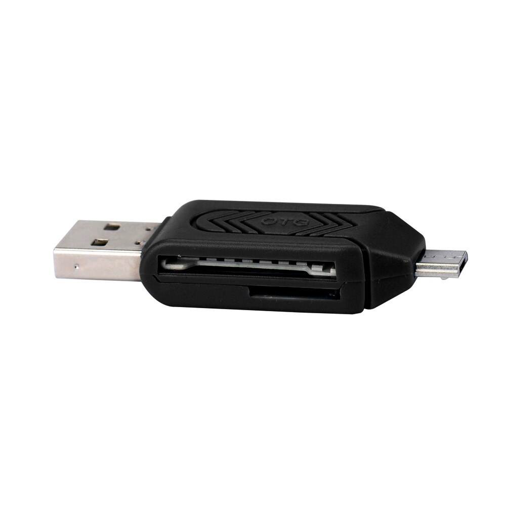 MINI USB 2.0 +OTG Micro SD/SDXC TF Card Reader Adapter U Disk #T2