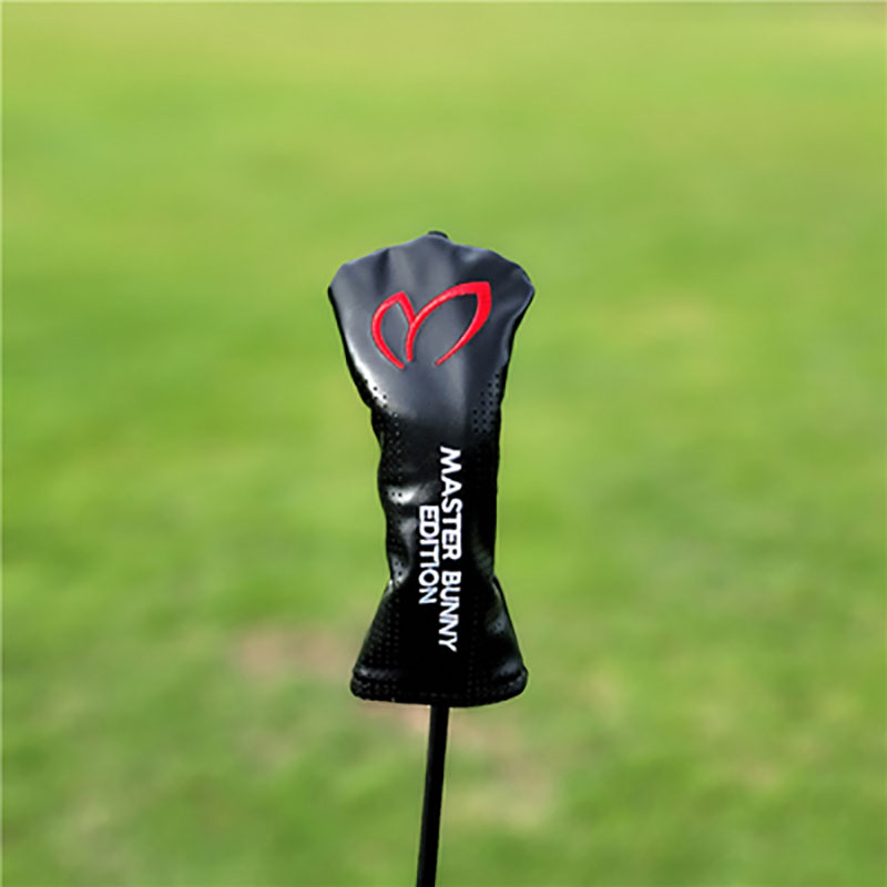 Golf Woods Headcovers Covers For Driver Fairway Hybrid 135H Clubs Set Heads PU Leather Unisex Protector Golf Accessories: Black for hybrid