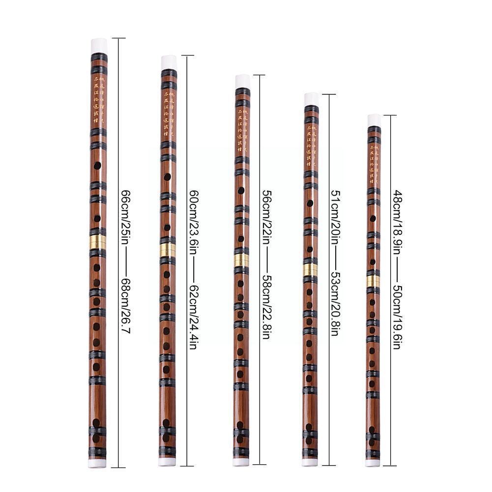 Flute Chinese Traditional Musical Instruments Wood Color CD EFG Transverse Flute Key Dizi For Beginner Bamboo
