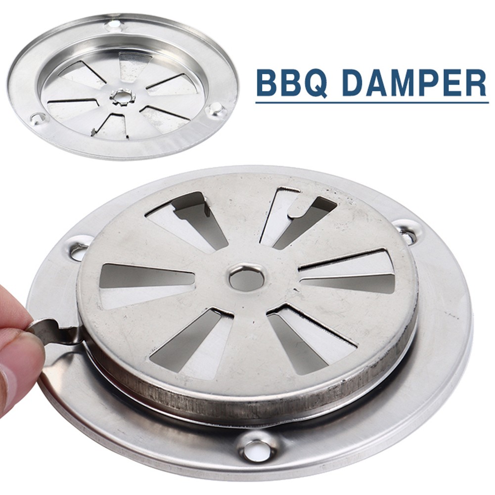 BBQ Grill Raucher Auspuff entlüften Herde Luft entlüften Dämpfer Edelstahl Luft entlüften See BBQ Zubehör Ersatzteile