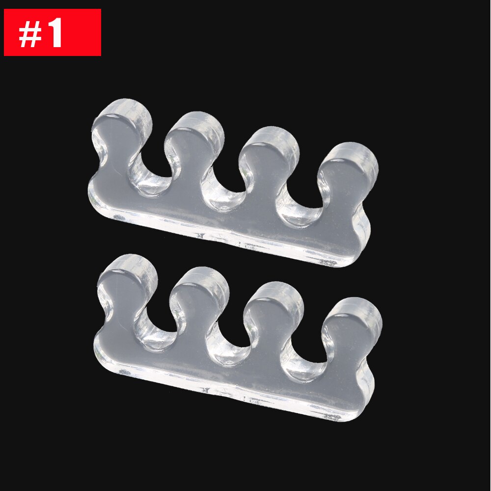 1Pair BYEPAIN Happy Toes Gel Toe Separators Stretchers and Straighteners for Foot Pain &amp; Bunion Relief, Hammer Toes and More: 1