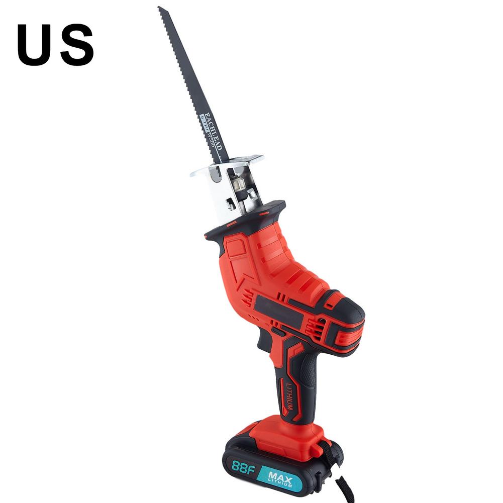 Handheld Lithium Reciprocating Saw Sabre Saw Hand Saw Woodworking Electric Saw Small Sabre Saw Free 4 Saw Blades: US