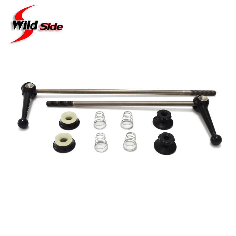 Spiedini da bicicletta in titanio a sgancio rapido per MTB strada bicicletta 100/130/135mm spiedini da ciclismo nero rosso accessori da ciclismo parti