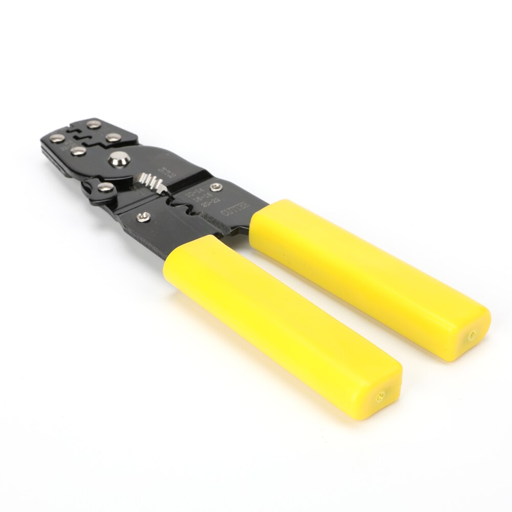 Multifunctional Crimping Tool Set 200pcs Butt Wire Connectors AWG22-10 Copper Tinned Splice Terminals Sleeve Bare Hand Plier Kit