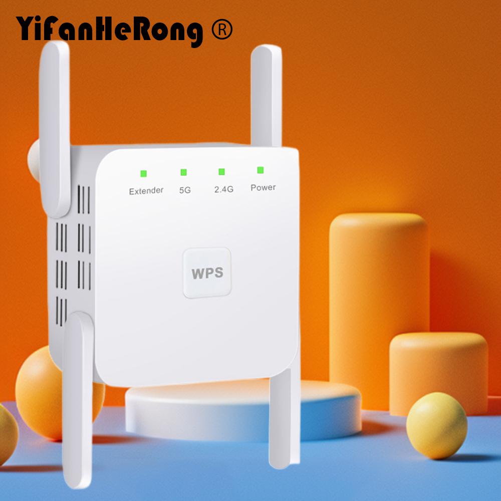 Wi-Fi-Repeater Router 5 GHz WLAN-Extender WLAN-Verstärker Booster 2,4 G 5 G Wi-Fi-Signal-Extender 1200 Mbit/s 2,4 GHz WLAN-Repeater