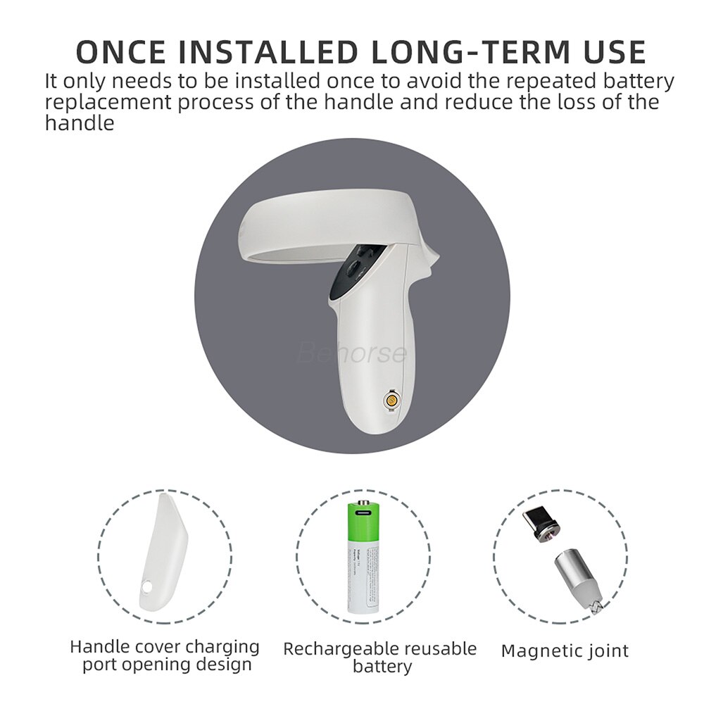 Quest 2 VR Magnetic Charging Base Quick Charge Dock Station Stand For Oculus Quest 2 Touch Controller VR Accessories