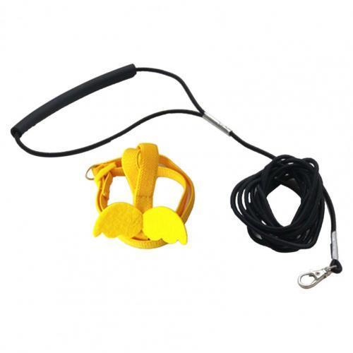 Lange Kabel Vogel Harnas Leash Anti-Bite Training Touw Decoratieve Lichtgewicht Parkiet Papegaai Vest Touw Voor Valkparkiet Kleine Vogels: XS / YELLOW