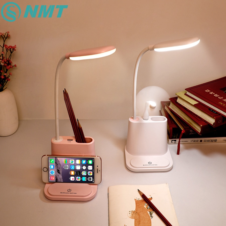Touch Dimbare LED Bureaulamp Flexibele USB Oplaadbare Aanpassing Tafel Licht voor Kinderen Kids Lezen Studie Nachtkastje Slaapkamer